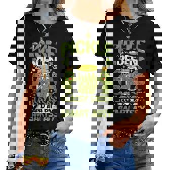 Pickle Queen Classy Sassy And A Bit Smart Assy Dill Pickle Women T-shirt | Mazezy