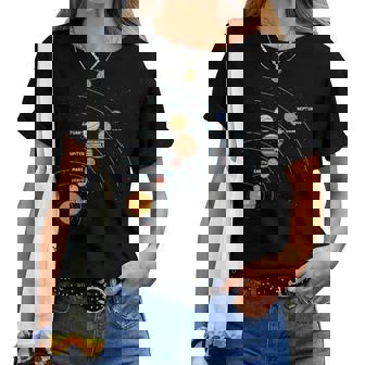 Planetas Orbitistemaolar Galaxy Ciencia Es Niños Hombres Manga Larga Camiseta de mujer - Regaloses