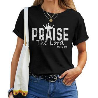 Praise The Lord Jesus Christian Saying God Faith Bible Women T-shirt - Thegiftio UK