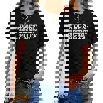 Princess Security Matching Boys Dad Mom Vintage Birthday Women T-shirt - Thegiftio