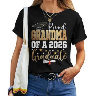 Proud Grandma Of A 2026 Graduate Grandma Graduation 2026 Women T-shirt - Thegiftio UK