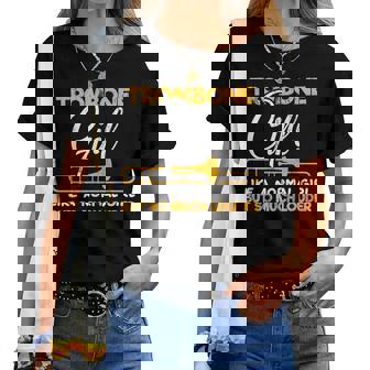 Ragazza Trombonistatrumento Musicale Trombone Maglietta da donna - Novitaregali