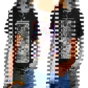 The Reader Tarot Card Book Lover Librarian Read Women T-shirt - Thegiftio