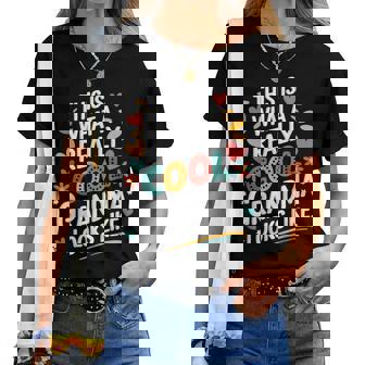 This Is What A Really Cool Grandma Looks Like Grandmother Women T-shirt | Mazezy