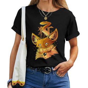 Renard Avec Orange Pour Les Fans De Renard Roux Homme Et Enfant T-shirt femme - Cadeauxyz