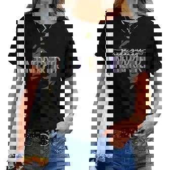 Retro Asl American Sign Language Interpreter Asl Teacher Women T-shirt | Mazezy