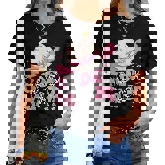 Rodeo Mom Pink Cowgirl 1St Birthday Family Matching Women T-shirt | Mazezy