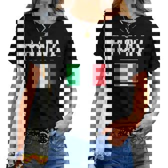 Roma Italia Rome Italia Bandera Italiana Roma Camiseta de mujer - Regaloses