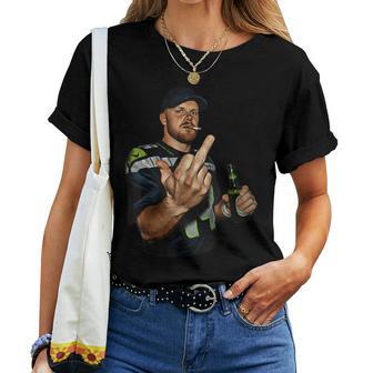 Sam Middle Finger For Women Women T-shirt - Thegiftio UK