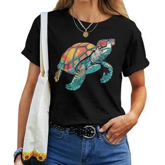 Sea Turtle Sunglasses Women T-shirt - Thegiftio UK