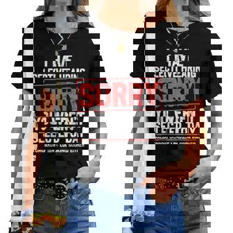 I Have Selective Hearing Sarcastic Dad Grandpa Joke Women T-shirt - Thegiftio