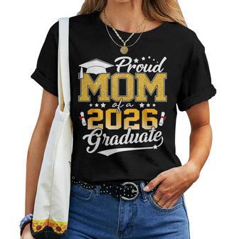 Senior Mom 2026 Proud Mom Of A Class Of 2026 Graduate Senior Women T-shirt | Mazezy