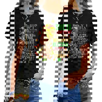 She Is Strong Educated Blessed Black History Girls Women T-shirt - Thegiftio