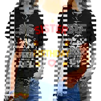 Sister Of The Birthday Boy Family Matching Dad Mom Women T-shirt - Thegiftio