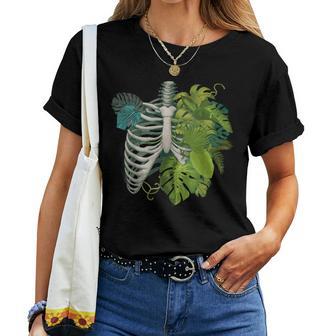 Skeleton Plant Body For Gardener Plant Lover Women Women T-shirt - Thegiftio UK