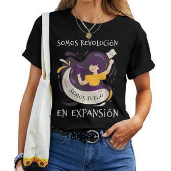 Somos Revolucionomos Fuego 8 Marzo Día De La 8M Femi Camiseta de mujer - Regaloses