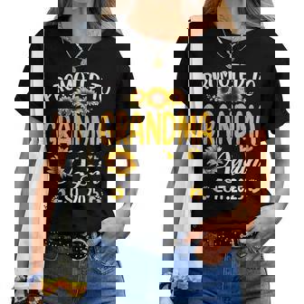 Soon To Be Grandma Again Promoted To Grandma Again Est 2025 Women T-shirt | Mazezy