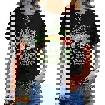 St Patrick's Day Teacher Lucky Teacher Retro St Patrick Women T-shirt - Thegiftio