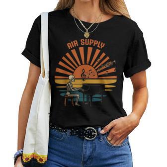 Supply Skeleton Piano For Women Women T-shirt - Thegiftio UK