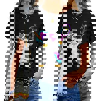 Tennis Licorne Danse Dab Cadeau Pour Les Filles De Tennis T-shirt femme - Cadeauxyz