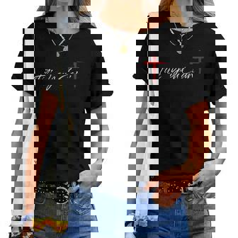 Til You Cant Brush Script Cross Christian Motivation Women T-shirt - Thegiftio