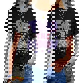 Two The Moon Birthday Outfit Girl 2 Year Old 2Nd Birthday Women T-shirt | Mazezy