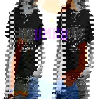 Umhb Of Technology Arch Retro For Women Women T-shirt - Thegiftio