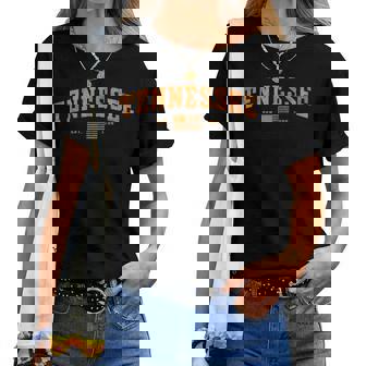 Vintage Tennessee Tn City Orange Usa Flag 1796 For Woman Women T-shirt - Thegiftio