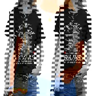 I Like Whiskey And Cigars And Maybe 3 People Monkey On Back Women T-shirt | Mazezy