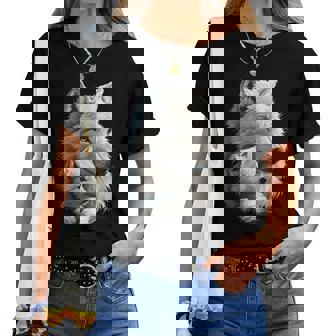 Wolf Und Wolfswelpe Herren Wolfsliebhaber Mädchen Damen Wolf T-shirt Frauen - Geschenkecke