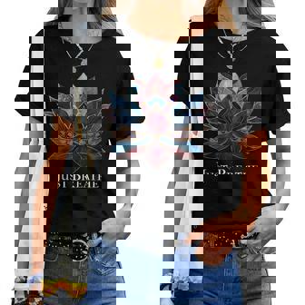 Yoga Lotus Flower Zen Buddhism Buddhist Buddha Meditation Women T-shirt - Thegiftio