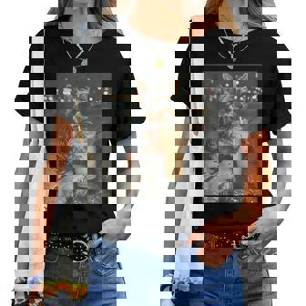 Yorkie Drinking Iced Coffee Animal Meme Dog Lover Women T-shirt - Thegiftio