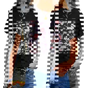 クラシックな桜柄の繊細なピンクの花びら。 レディースTシャツ - Kawaiitshirt