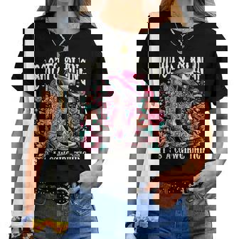 ブーツ Its Bling Cowgirl Thing Countryintage Western レディースTシャツ - Kawaiitshirt