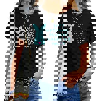 リサイズ ただうさぎを見てるだけで、幸せな気持ちになる Bunny Bunnies Rabit Happy うさぎ レディースTシャツ - Kawaiitshirt