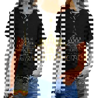 ヴィエンチャンシティ・ラオス お土産ギフト 男性 女性 レディースTシャツ - Kawaiitshirt