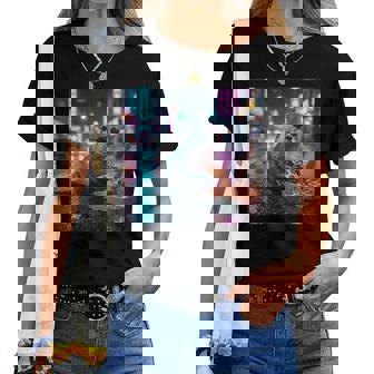 ヴィンテージ カワウソ キッズ Her Mom Dad ピザ ミーム 幼児 レトロ 長袖tシャツ レディースTシャツ - Kawaiitshirt