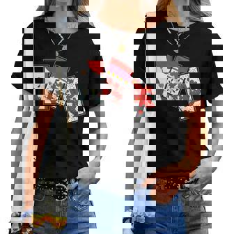 日本の伝統工芸品 花札 男性 女性 長袖tシャツ レディースTシャツ - Kawaiitshirt