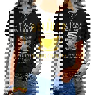 米寿祝い コーヒー好き 父 男性 女性 米寿 お祝い コーヒー コーヒー人生 88歳 おしゃれ レディースTシャツ - Kawaiitshirt