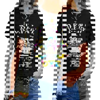 面白いイースターしゃれ。染める準備をする卵狩り。男性、女性、子供用。 レディースTシャツ - Kawaiitshirt