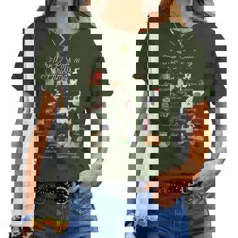 The 12 Cats Of Christmas Kitten Lover Cat Mom Cat Dad Women T-shirt - Thegiftio