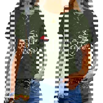 Believe Christian Nativity Scene Christmas Matching Family Women T-shirt | Mazezy