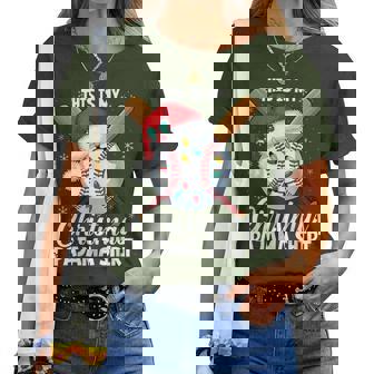 This Is My Christmas Baseball Pajama For Boys Women Women T-shirt | Mazezy