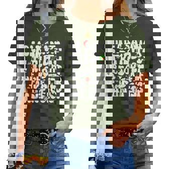 Dear Santa I Tried To Be Good But Take After Aunt Christmas Women T-shirt | Mazezy