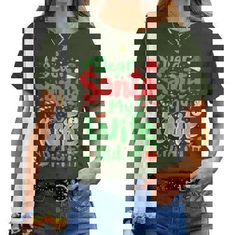 Dear Santa My Wife Did It Christmas Pjs Husband Xmas Women T-shirt | Mazezy