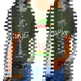 Dog Mom Elf Christmas Family Matching Love Elf Xmas Women T-shirt | Mazezy