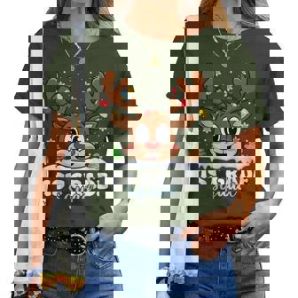 First Grade Squad Teachers Christmas Reindeer Lovers Xmas Women T-shirt - Thegiftio