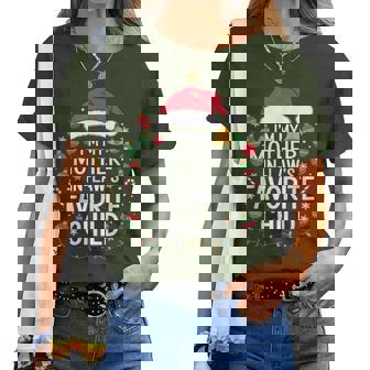 I'm My Mother In Laws Favorite Child Santa Women T-shirt - Thegiftio