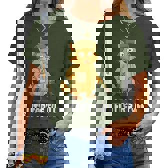 Litter's Full Parody Outfit Sarcastic Christmas Cat Women T-shirt | Mazezy