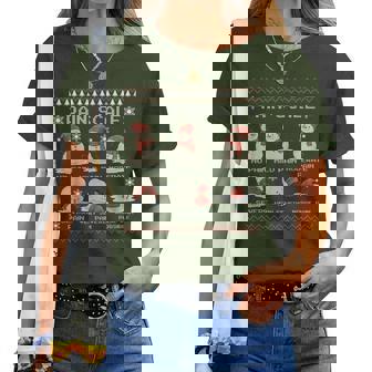 Pain Scale Snowman Pain Assessment Trauma Nurse Ugly Xmas Women T-shirt | Mazezy